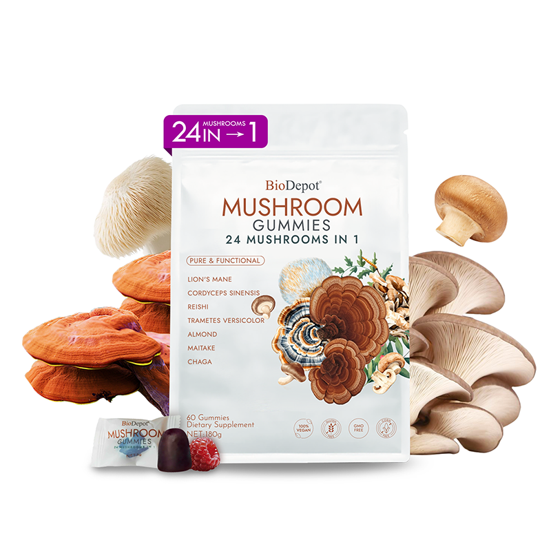 Mushroom Gummies for Women – Dopamine Boost, Mood Support & Vaginal Health – pH Balance, Body Odor Control & Sleep Aid – Vegan Fruiting-Body Blend with Mega Lion’s Mane, Reishi & Cordyceps, Relieve Fatigue & Build Emotional Resilience