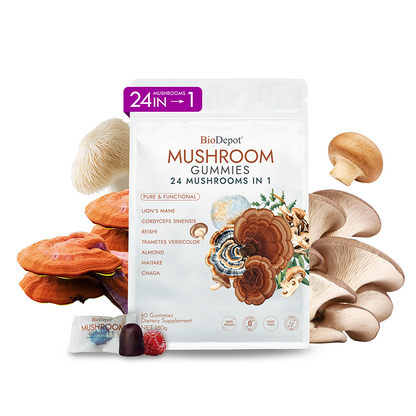 Mushroom Gummies for Women – Dopamine Boost, Mood Support & Vaginal Health – pH Balance, Body Odor Control & Sleep Aid – Vegan Fruiting-Body Blend with Mega Lion’s Mane, Reishi & Cordyceps, Relieve Fatigue & Build Emotional Resilience